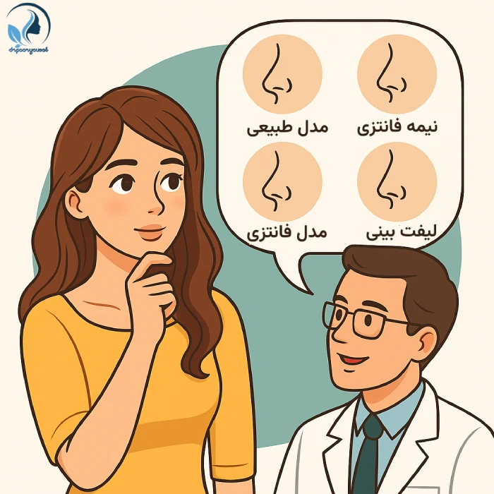 مدل های مختلف عمل زیبایی بینی- بهترین جراح بینی در تهران