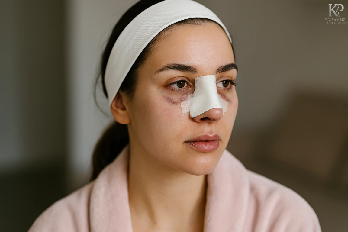 دوره نقاهت بعد از جراحی بینی نیمه فانتزی- بهترین جراح بینی نیمه فانتزی در تهران